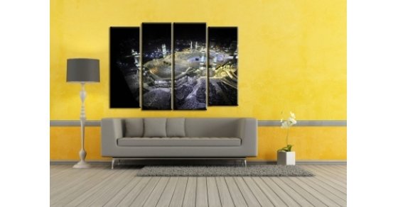 Al Masjid Al Haram - 4 Panel Glossy Lamination - Wall Panels | Shop ...